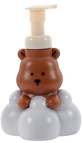 FONDOTIN Schaumseifenspender in Wolkenbärenform Wiederverwendbar Mit Druck-schaum-funktion Für Badezimmer Oder Schminktisch Platzsparend Und Nachfüllbar Aus Hochwertigem