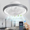 MQW Ventilatore Da Soffitto Illuminazione A Led, Plafoniera A Ventola Invisibile Ruotabile A 360°, Dimmerabile 48w Con Lampada a Ventola Con Telecomando, Plafoniera Per Soggiorno, Sala Da Pranzo