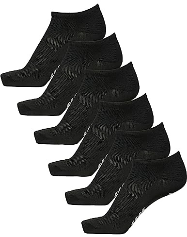 hummel Unisex Sneaker hmlSPORT Ancle Socken 6 Paar Schwarz 36-40
