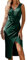 KBRPEY Vestido Mujer Sexy Profundo Vestidos de Fiesta Mujer Elegantes Bodycon Cuello En V Vestido Rajado Wrap Vestido Ropa de Fiesta para Discoteca(Verde Oscuro XL)
