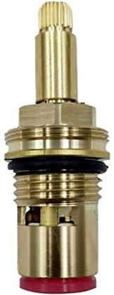 Wasserhahnventil Drehverschluss Wasserhahn-Kartusche, Ersatz-Wasserhahnventile, Messing-Keramik-Scheibenkartusche, inneres Wasserhahnventil mit Vierteldrehung for Badezimmer-Küchenarmatur, 5 (Color :