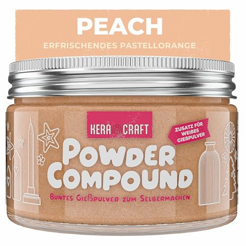 KERACRAFT Powder Compound 150g - Peach - Bis zu 15kg buntes Gießpulver zum Selbermachen