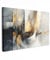 MuchoWow© Wandbilder Groß 120x80 cm XXL Wohnzimmer Wanddeko Schlafzimmer Zimmerdeko Wandgemälde Zimmer Deko auf Wand Dekoration Wall Art Kunst - Gold - Silber - Abstrakt