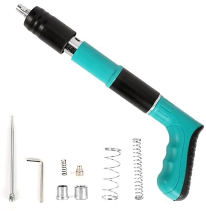 YKYSQD Pistolet à Rivets, Pistolet à Clous pour Clouer le Béton, Outil de Fixation en Acier pour Rivetage, Utilisé pour l'Installation des Clous de Suspension sur les Plafonds (Pistolet à Rivets)