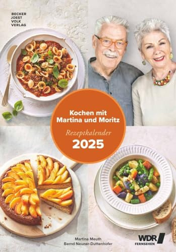 Kochen mit Martina und Moritz - Wochenkalender 2025 - BECKER JOEST VOLK VERLAG - Küchenplaner mit Rezepten und Platz für Eintragungen - 23,7 cm x 34 cm