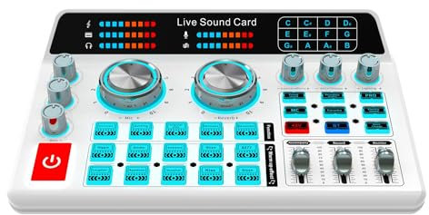 Tumuued H9 Audiomixer USB Externe Soundkarte Headset-Mikrofon Live-Übertragung Soundkarte für Mobiltelefon-Computer