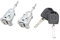 YUCKMZ Schließzylinder Set Links und Rechts Vorne Autotür mit 2 Schlüssel Kompatibel mit VW Bora Golf Lupo 9N 604837167+604837168