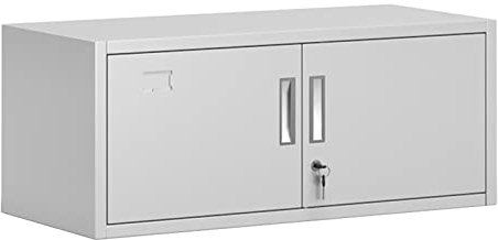 IONAZQTWW Aktenschrank, Metall-Aktenschrank mit Verriegelung, Eisen-Aktenschrank, Finanzgutscheinschrank, stapelbarer Büro-Organizer, 85,1 cm L x 38,1 cm H x 36,6 cm T, Büroschrank