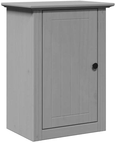 vidaXL Bad-Wandschrank BODO Grau 44x30x60 cm, Bad Hängeschrank, Hängeschrank Badezimmer, Wand-Badschrank, Hängeschrank Bad, Wandschrank Badezimmer