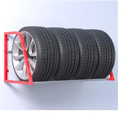 Generico Portaoggetti per Pneumatici da Parete per Garage, Supporto per organizzatore di Pneumatici Invernali da Parete per Garage, Officina, seminterrato, ripiano per Pneumatici per Moto da Cross re