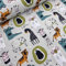 VmG-Store 1m Baumwollstoff zum Nähen 100% Baumwolle Nähstoff KEINE Meterware Kinderstoff Patchwork DIY Basteln Quilten Handwerken (Zoo Tiere Bb002)