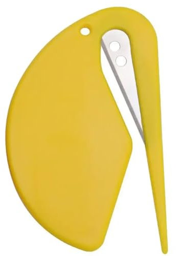 YTAFONPO Massicot Mini Coupe-Papier Portable, 2 pièces, Coupe-Papier d'emballage, Coupe-Papier d'emballage(Yellow)