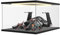 Nynelly Acryl Vitrine Schaukasten mit LED-Licht, Transparente Lego Schaukasten für Star Wars 75402 75301 75292, Lego 21327 21319, Staubdicht Plexiglas Acrylbox für Sammlerstücke, 40x30x20cm, Schwarz