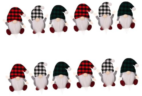 Cabilock 4 Juegos Juego De Cubiertos Enanos Cubiertos De Navidad Decoración De Navidad Cuberteria Christmas Decorations Soporte para Cubiertos De Bolsa De Vajilla 3 Piezas * 4