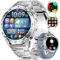 𝟐𝟎𝟐𝟓 Upgraded Smartwatch Uomo, 1.43 AMOLED Orologio Smartwatch con Torcia LED 530mAh 5ATM Impermeabile Chiamate , 120+ Modalità Sportive Fitness Tracker Smart Watch Militare per Android iOS