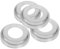 LOORGVEL 4pcs Swimming Pool Ladder Cover Pool Ladder Weights Posts for Guardrails Guardrail Base Plate Silver Stainless Steel