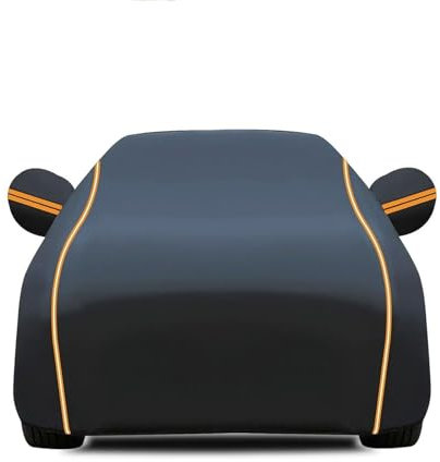 Bache Voiture Exterieur pour Peugeo 206 CC 2001-2007,Housses pour Auto Protection Contre Le Soleil, La Pluie Et avec Fermeture éclair Et Cordon De Serrage Coupe-Vent