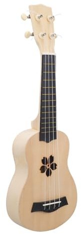 VICASKY Selbstgemacht Ukulele Bausatz für Kinder mit Kleiner Gitarre Kinder Selbstmontierbar und Kunststoff Inklusive Gitarren Selbstbemalung für Kreative Musikinstrumente