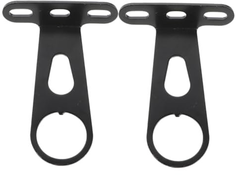 TOYANDONA 2pcs Bike Front Fork Light Bracket Rotatable Bike Headlight Mount for Cycling Light Holder Sturdy Construction