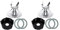 HJKBCLEH 2 Piezas De Repuesto Compatibles con Oster Y Osterizer. Cuchillas For Licuadora con Base De Jarra 4902 Y Cuchilla De Fusión De 6 Puntas 4961-A77G.