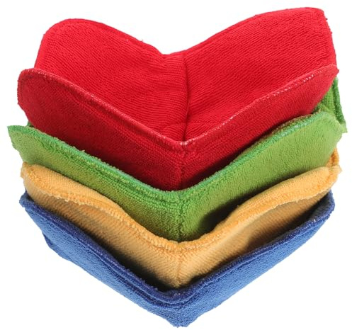 COLLBATH 4pcs Microwave Safe Bowl Holders Insulation Mats Heat-resistant Towel Fabric Hot Food Plate Protectors for Kitchen Dining Table Use