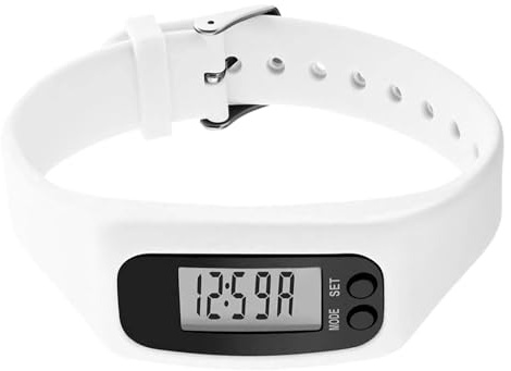 Yuemeuy Montre avec Podomètre - Moniteur Léger avec Affichage LCD,Montre avec Compteur de Calories et Podomètre de Pas - pour Hommes Femmes Seniors Voyage Trajets Week-End Marche Jogging Randonnée