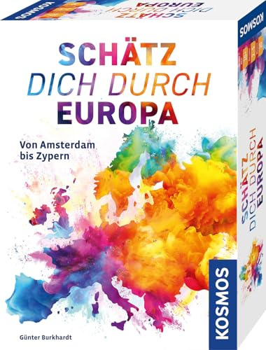 KOSMOS Schätz Dich durch Europa, Schätzspiel | Schnelles Brettspiel für die ganze Familie, ab 10 Jahre, 2-5 Spieler