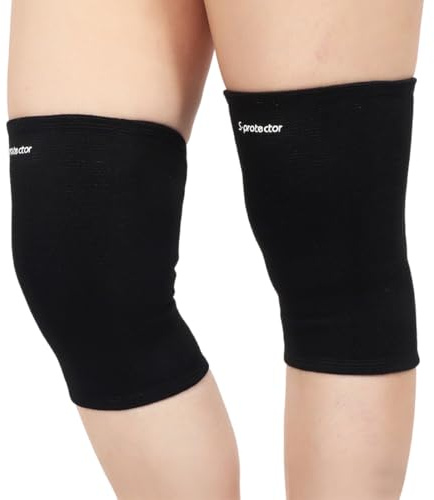 PHYNDR 2 pezzi Ginocchiera Pallavolo, Ginocchiere Morbide, Elastico Ginocchiere Pallavolo Unisex, Ginocchiere Elastiche Antiscivolo, Protezione del Ginocchio Danza Pallavolo Basket Yoga