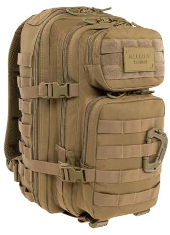 BRYTZKY Tactical Polygon Small 20L Taktischer Rucksack – Coyote | Militär & Outdoor Rucksack Herren, Mit MOLLE-System & Fach für Trinkblase, Ideal für Camping, Sport & Trekking, 42×20×25 cm