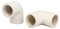 sourcing map 2 Stücke Wasserleitung Armatur Beschlag Rohrverbinder PVC-U 90 Grad Winkel 20mm