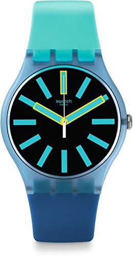 Swatch Montre Homme Digitale Quartz avec Bracelet en Silicone – SUOS105