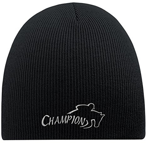 Fan-O-Menal Beanie-Mütze Mit Einstickung - Springreiter Champion - 54820 schwarz
