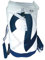 Sea Duffle Seesack, Weiß/Marineblau aus Segeltuch, von Trend Marine by Maritimia