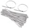 Keadic 30Pcs 8 Stainless Steel Cable Ties,Metal Cable Tie, 304 Stainless Zip Ties with Steel Ball Stopper, Suitable for Exhaust Wrapping, Binding Tie, Garden Repair and Fixed Fence