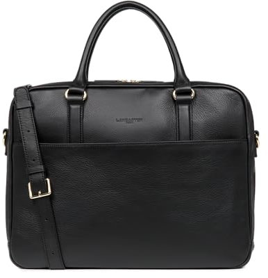 LANCASTER | Mademoiselle Business - Porte documents Cuir de Vachette Grainé Noir