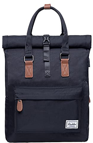 KAUKKO Kf Rucksack für Herren, Schwarz (K1047), Taille unique, Daypack Rucksack