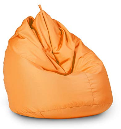 haus & garten Sitzsack Beanbag Indoor Outdoor für Kinder und Erwachsene viele Farben und Größen zur Auswahl (85x125, Orange)