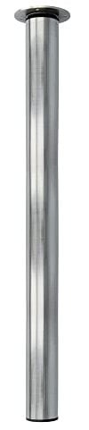 Amig - Modèle 16 Pied réglable en Acier Finition chromé Mat pour Tables de Bureau, Cuisine ou Salle à Manger, réglage de Hauteur de 300 mm, Dimensions Ø60 x 700/1000 mm, résistance 15 kg par Pied