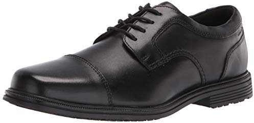 Rockport Men's Robinsyn Waterproof Cap Toe Oxford, Black, 11.5 UK