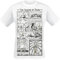 The Legend of Zelda Zeichnung Männer T-Shirt weiß XL 100% Baumwolle Fan-Merch, Gaming, Triforce