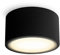 SSC-LUXon CELI-X LED Aufbau Deckenleuchte matt schwarz - flach & rund - inkl. tauschbarem LED GX53 mit 5W in warmweiß
