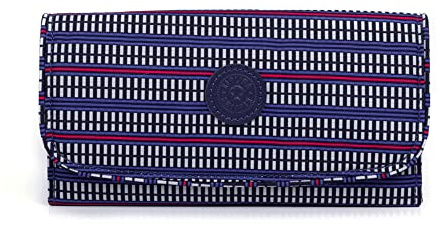Kipling Damen Money Land Wallets, 3x18.5x10 cm, Blauer Geo-Druck, One Size