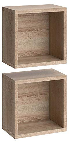Vicco Badschrank Senyo, Badezimmermöbel, Sonoma, 25 x 25 cm 2er Set