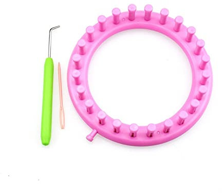 Strickring，Stricken FüR AnfäNger Set DIY. Maschinen Nähwerkzeuge Runder Kreis Hut Stricker Strick Webstuhl Kit Handgemachte Schal Weben Strick Webstuhl Artefakt Strickring Set (Color : 14cm)
