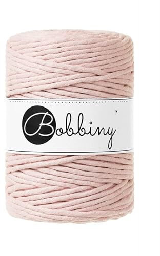 Bobbiny XXL Makramee-Schnur, 5 mm, einlagig, Pastellrosa, 100 m