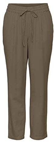 Vero Moda Women's VMJESMILO Ankle Pants GA NOOS Hose, Capers, M