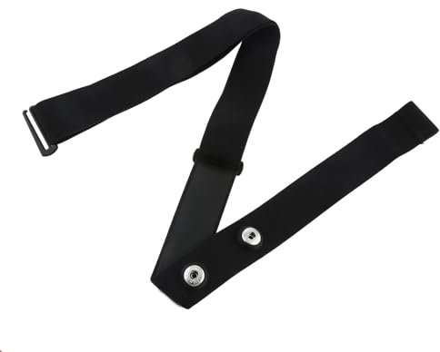 Surieen Heart Rate Monitor Chest Strap Replacement, Adjustable Elastic Sports Heart Rate Soft Chest Strap Compatible with Garmin Bryton XOSS iGPSPORT Heart Rate Monitor(Hole distance:4.5cm/1.77in)