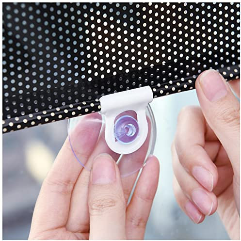 DLLY Verdunkelungsrollos, Verdunkelungsvorhänge Ohne Bohren, Sonnenschutzrollos Mit Saugnäpfen Für Dachfenster, Fensterrollo, Thermorollos (schwarz, 40x60/50x125/68x125cm),58x125cm/23 * 49in