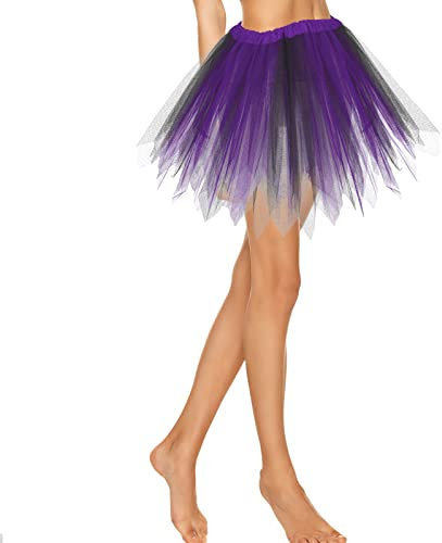 Gonna Tulle Abito da Ballo Principessa per Ballerine Tutu Adulto a 3 Strati Elasticizzato Classico Gonnellino Danza Classica Bambina Gonne in Tulle Vestiti Anni 80