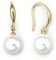 Heideman Ohrringe Nepta Damen - aus hochwertigem Edelstahl - silber gold rosegold farbend poliert - Ohrhänger mit Perle für Frauen - Perle 10mm Durchmesser